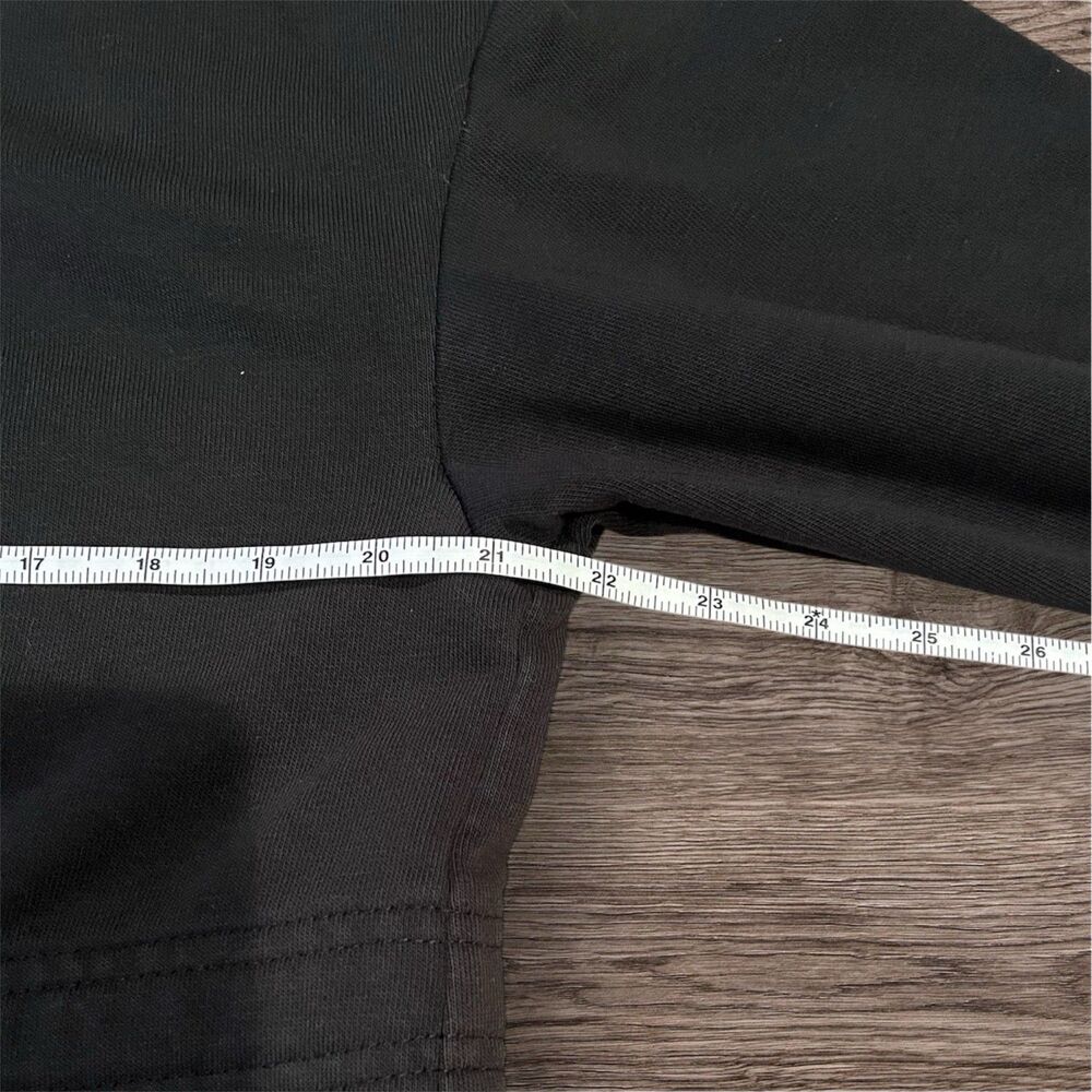 Nike Dri-Fit Long Length Drawstring Waist Mock Black Sweatshirt Women’s Size L - Picture 3 of 5